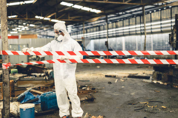 Professional Trauma Scene Cleanup technician working in Howells, NE